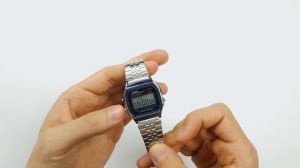 Часы Casio A-159W-N1. Обзор и настройка.