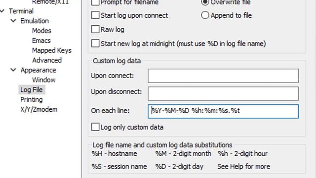 Timestamping Logged Lines - SecureCRT Custom Log Data смотреть онлайн