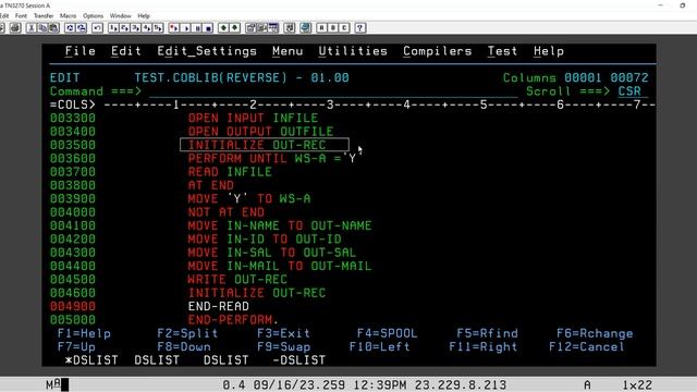 Write the records in output file in reverse order of input file | All About Mainframe смотреть онлайн