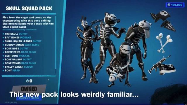 New Fortnite Pack Easter Egg | Skeleton Pack Fortnite смотреть онлайн