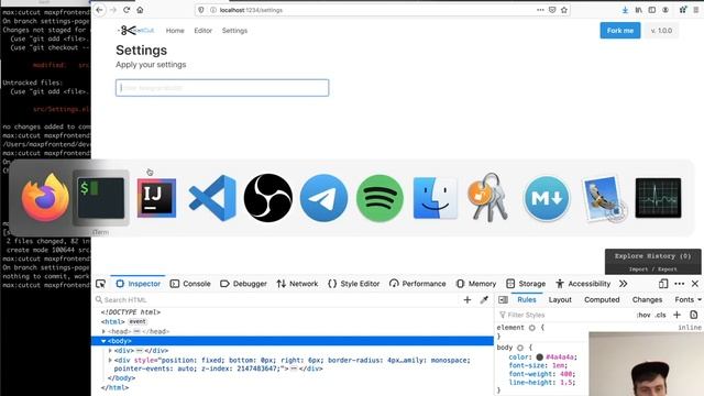 Работаем с input'ами в Elm. Делаем страницу настроек. смотреть онлайн