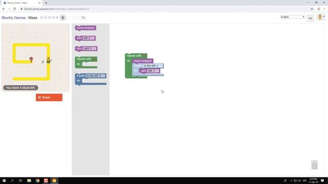 How to solve (solution) Google's Blockly Future Programmers Game: Maze Level смотреть онлайн