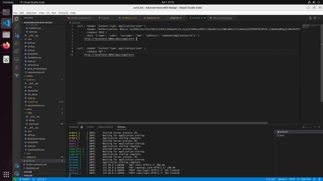 Fast API Microservices with JWT authentication смотреть онлайн