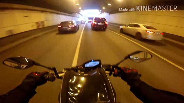 Ямаха МТ-09 / Yamaha MT-09 Прохват до дома с работы , открыл сезон 2018 на новом моте смотреть онлайн