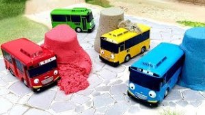 Игрушечные мультики с автобусами Тайо - Злой волшебник против автобусиков.  Новые мультфильмы..mp4