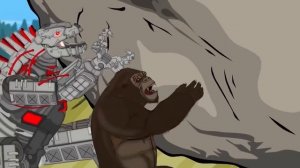 TEAM Godzilla & KONG vs EVOLUTION OF 3 HEADED BLOOP | Godzilla Cartoon Compilation