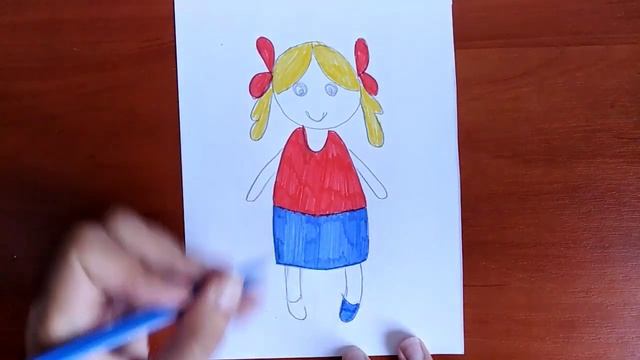 Как нарисовать девочку. Урок рисования для детей смотреть онлайн