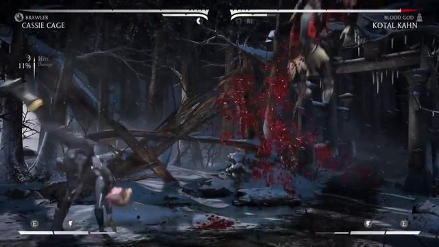 Mortal Kombat X - Cassie Cage VS Kotal Kahn смотреть онлайн