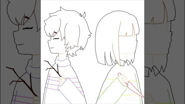 Chara & Frisk | Undertale | speedpaint (IbisPaint X) смотреть онлайн
