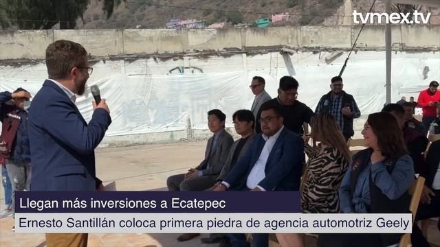 Llegan más inversiones a Ecatepec; Ernesto Santillán coloca primera piedra de agencia automotriz смотреть онлайн