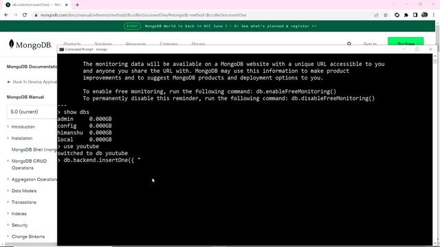 Create and Read operation in MongoDB | MongoDB Compass | Backend Web Development #25 смотреть онлайн