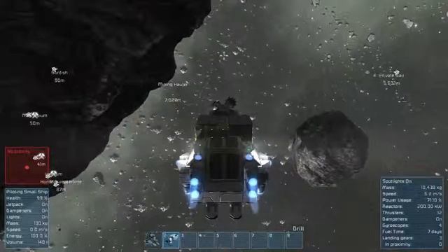 Drilling, Mining, Ejecting, and Collecting in Space Engineers смотреть онлайн