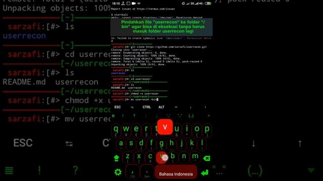 How to Install and Use userrecon on Termux смотреть онлайн