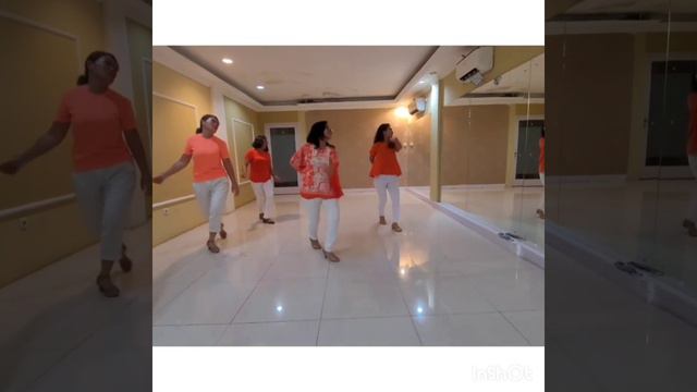 GARDENIA WALTZ line dance (demo) danced by Ibeth, Rusty, Ledy and Zita смотреть онлайн