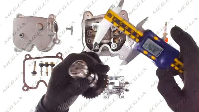 Головка цилиндра 4T GY6 200 (в сборе, +4 клапана) (Тайвань) M7R7 [G-1499] смотреть онлайн