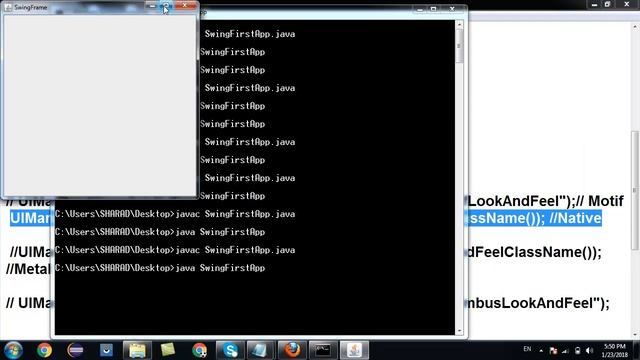 Set Various Look And Feel Of JFrame In Swing Java | Free Java Course In Hindi #3 смотреть онлайн