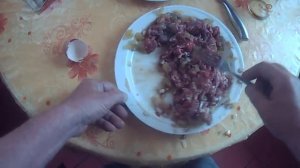 Блюдо из сырого мяса.Тартар из говядины я готовлю так
