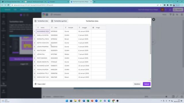 MEMBUAT KARTU PELAJAR OTOMATIS DI CANVA смотреть онлайн