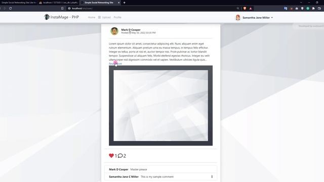 Simple Social Networking Site Like Instagram in PHP DEMO смотреть онлайн