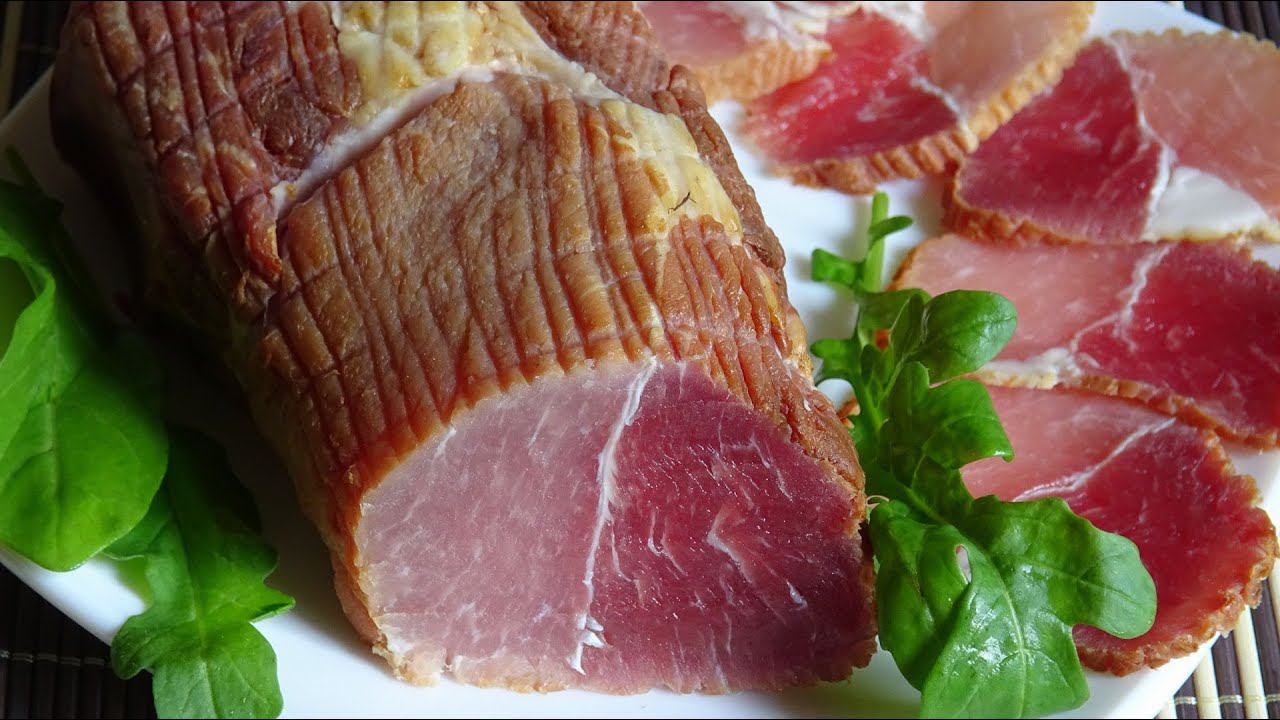 Как сделать корейку сырокопчёную. Правильно коптим мясо. смотреть онлайн