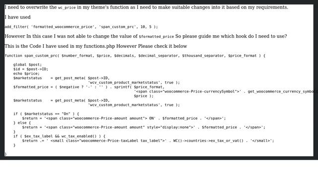 Wordpress: How can I override wp_price woocommerce function in my theme? смотреть онлайн