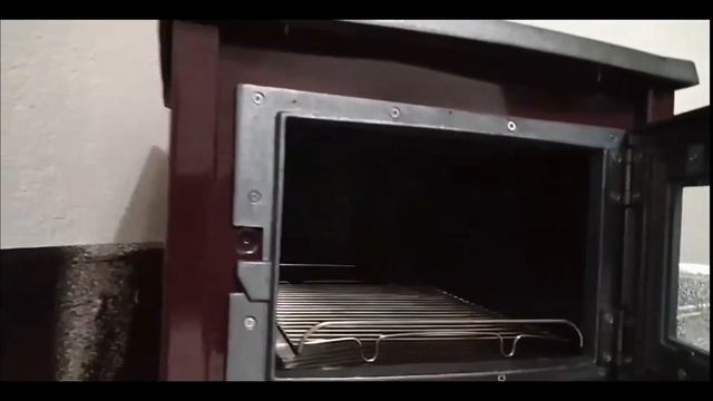 KAMIN.MD - Печь с чугунной топкой и духовкой Simge Elegant Red смотреть онлайн