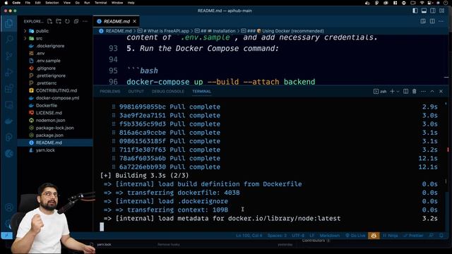 FreeAPI local setup with DOCKER смотреть онлайн