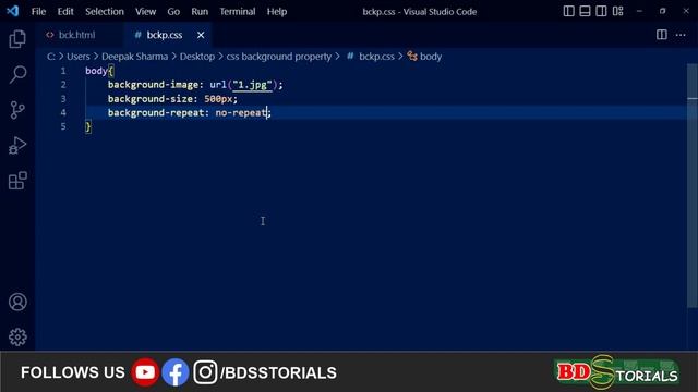 BACKGROUND PROPERTY IN CSS | PART-04 #csstutorial смотреть онлайн