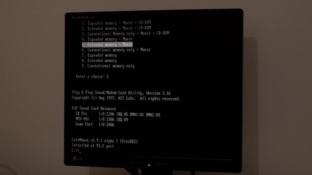 HP Multimedia Pro 16V-A sound card with AZT2320 Chip for DOS Games смотреть онлайн