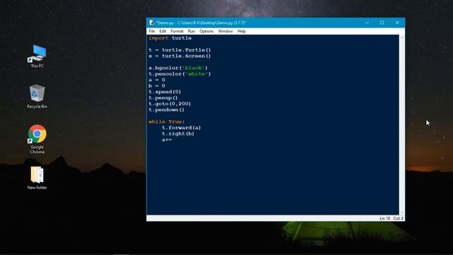 Let's Draw Vibrant Circle lines using python turtle смотреть онлайн