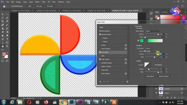 How To Make Google Photos Logo In Photoshop 5 Different Series | Google Photos Logo 2020 Series 4