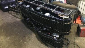 *Буран* переделка под длинные гусеницы часть 3.