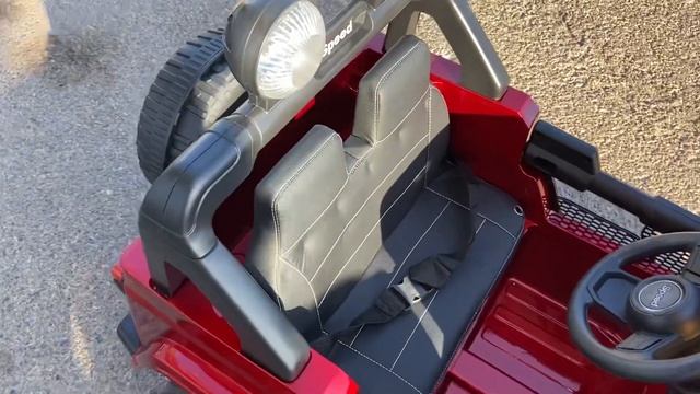 JEEP RUBICON STYLE 12V, 4 MOTORES, ROJO PINTADO MANDO CONTROL REMOTO