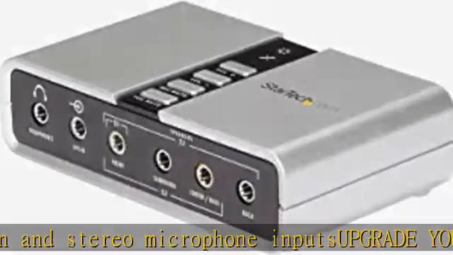 StarTech.com 7.1 USB Sound Card - External Sound Card for Laptop with SPDIF Digital Audio - Sound C смотреть онлайн