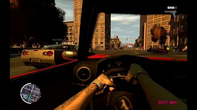 GTA IV EFLC : FORD GT vs Corvette смотреть онлайн