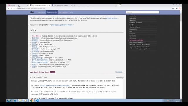 VARIÁVEIS PRÉ DEFINIDAS NO PHP смотреть онлайн