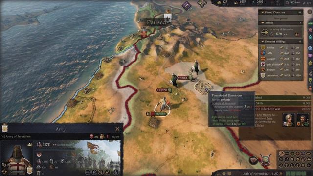 The Conquest of Damascus - Crusaders RP Gameplay: CK 3 Crusader Wars Mod Part 2 смотреть онлайн