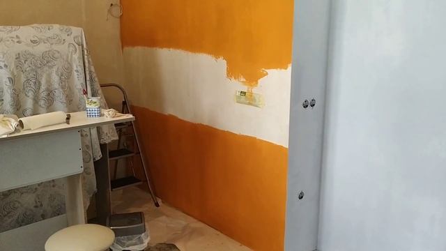 ВСЕ в КУЧУ вещи, стены, кухня. КАК вам моя ОРАНЖЕВАЯ стена? #румтур в ремонте смотреть онлайн