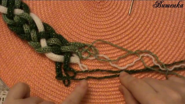 Вязание крючком и шнурами оригинального украшения КОЛЬЕ КОСАМИ смотреть онлайн