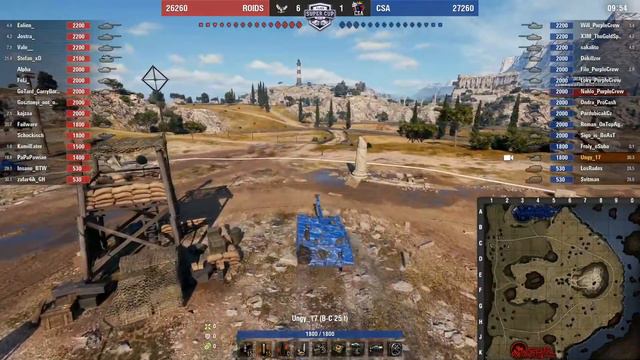 World Of Tanks - ROIDS Vs CSA - CLAN SUPER CUP - GAME 6-7-8