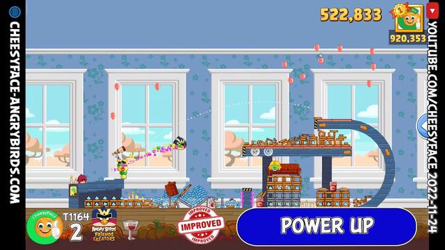 Angry Birds Friends Tournament 1164 Improved Score Level 2 Power UP Walkthrough смотреть онлайн