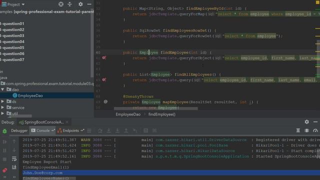 07. How does the jdbctemplate support generic queries смотреть онлайн