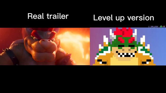 Super Mario Movie Comparison: Real Vs Level Up #supermariomovie#supermario#mario#levelup