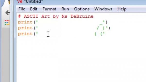 ASCII Art Cat in Python 3