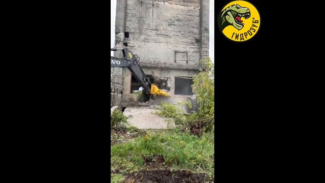 Разрушение элеваторов гидроножницами Гидрозуб смотреть онлайн