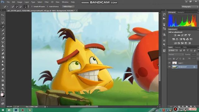 Photoshop Tutorial - Create An Angry Bird newton editing zone смотреть онлайн