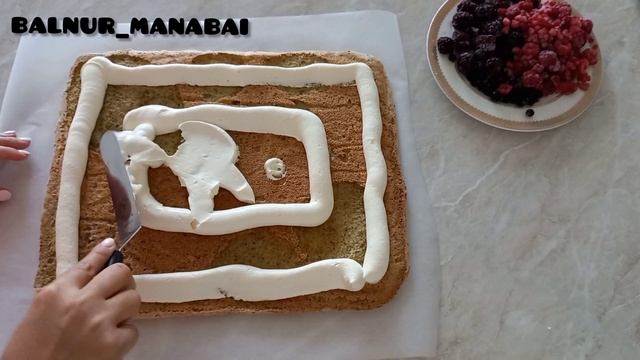 Фисташковый рулет. мастер класс. фисташка с малиной. Pistachio roll. казакша рецепт. Балнур Манабай смотреть онлайн