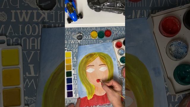 Рисуем портрет Мамы! смотреть онлайн