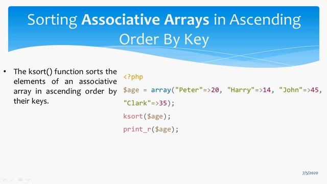 Lecture 21 How to Sorting Array Elements using PHP || By Nitin Sir || #digisikshak смотреть онлайн