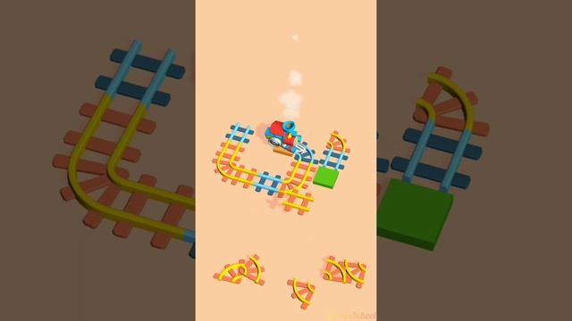 Lay Rail Connect Train Track - All Pieces Use - Android Gameplay #4 смотреть онлайн